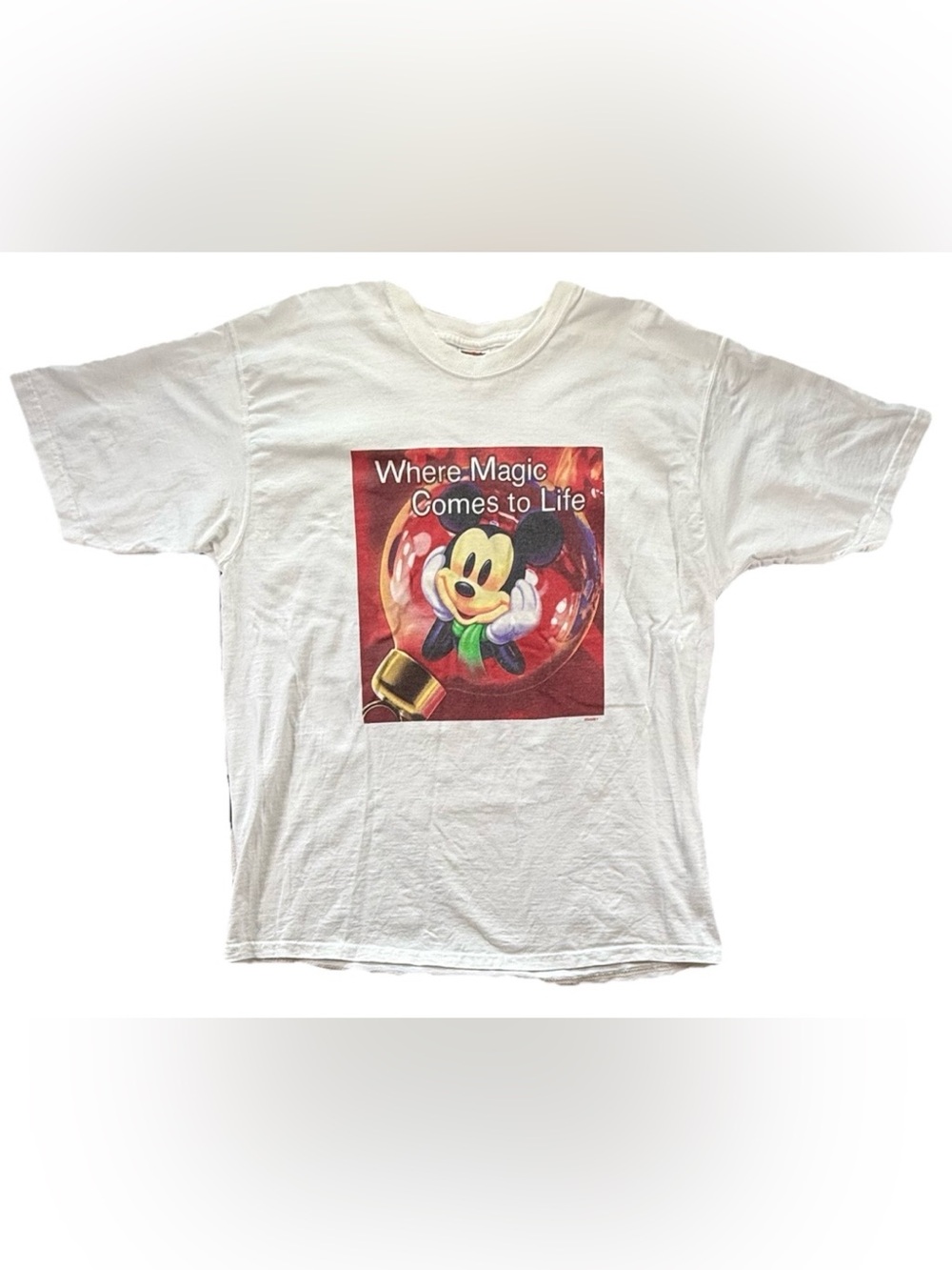Vintage Disney Mickey Mouse "Where Magic Comes to Life" T-Shirt Adult Large